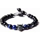 thumbnail image 1 of Wolf Head Bracelet - Stone Beaded Bracelet for Men and Boys,Charm Wolf Bracelet for Friends, 1 of 3