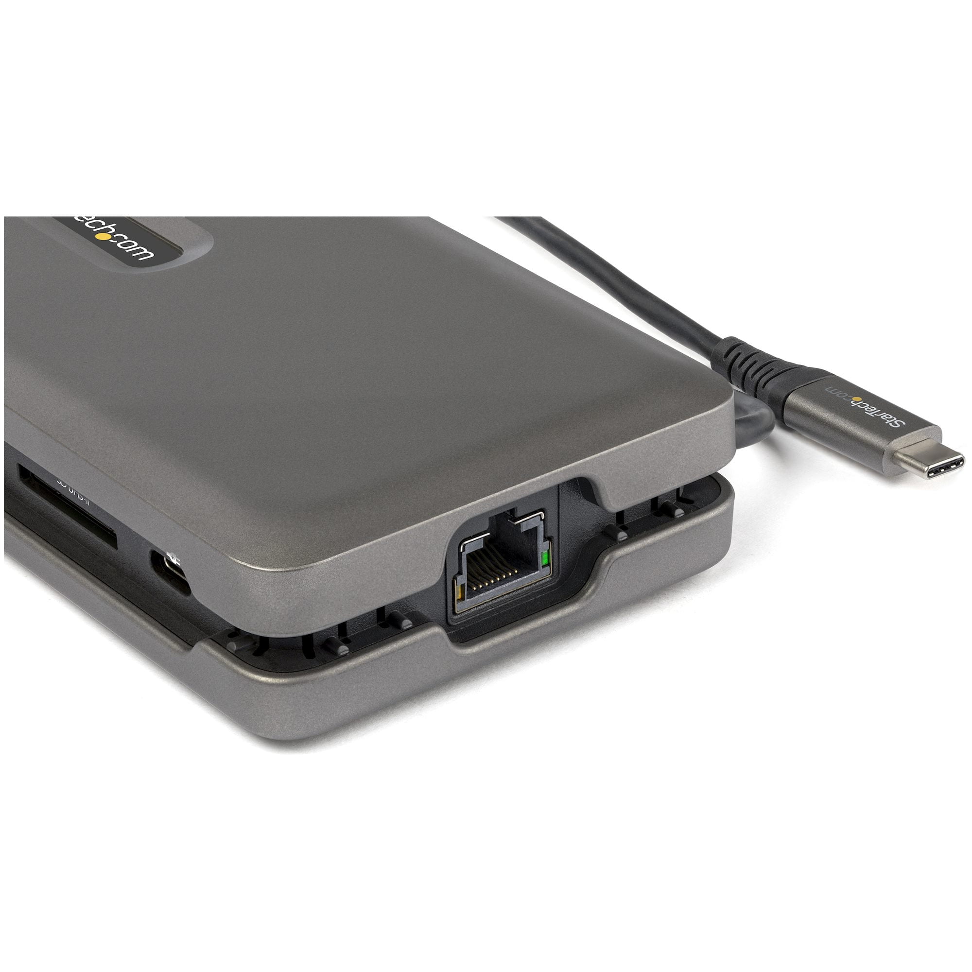 Startech.com Usb C Multiport Adapter, Usb C To 4k 60hz Hdmi 2.0, 2-port 10gbps Usb Hub, 100w Delivery Pass-through, Gbe, Sd/microsd, Usb Type-c Mini Dock, 10"/25cm Attached Cable - Usb C Docking