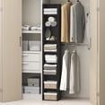 thumbnail image 2 of Furinno PASIR 8-Tier Closet Organizer Adjustable Open Shelf 12-Inch Blackwood, 2 of 8