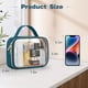 thumbnail image 3 of Neceser Wedama Til Blue aprobado por la TSA, paquete de 3 unidades, de PVC transparente, 3 of 7