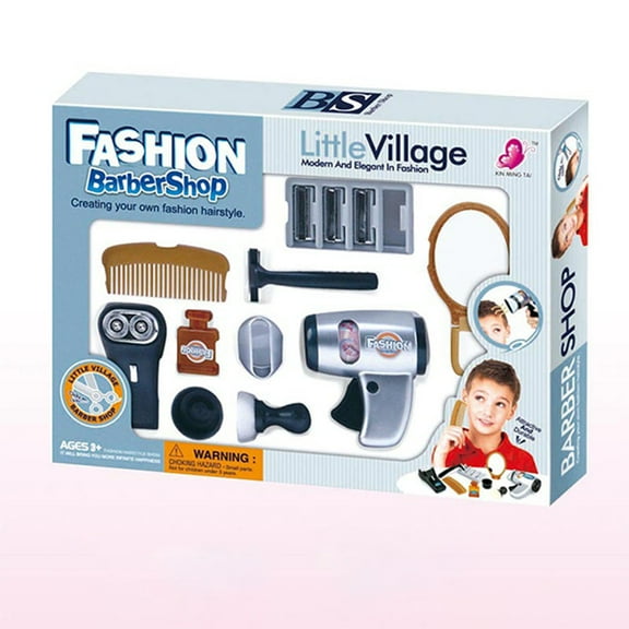 Kids Hairdressing Toy Set, Children’s Grooming Play Kit, Realistic Mini Hair Salon Role Play with Safe ABS Material and Rounded Edges, Educational Tool for Ages 3 