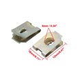 thumbnail image 2 of 10Pcs Clips 6mm De DiÃ¡metro Retenedores De Panel De Puerta Remaches Sujetador De Tornillo 18x12mm Unique Bargains Clip en U para tornillo de coche, 2 of 3