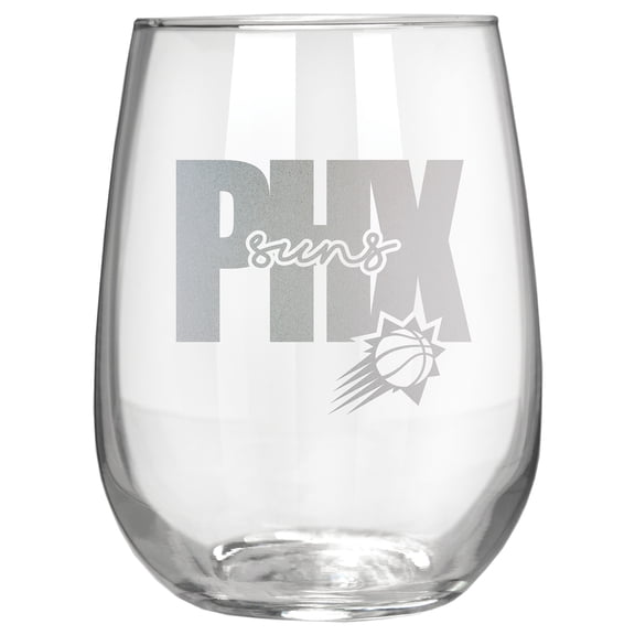 Phoenix Suns Etched 17oz. City Stemless Wine Glass