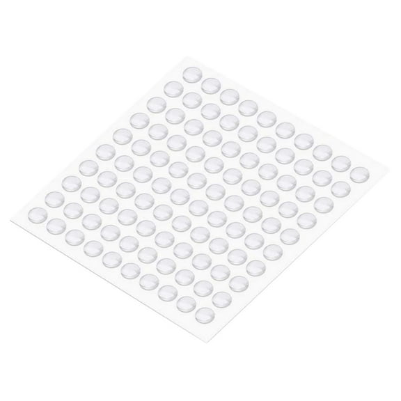 Rollbacks & More 100 Capsules Self-Adhesive Rubber Furniture Bumper Pads for Doors Cabinets Drawers Glass Tables Crafts