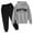 Grey, variant on Lkhaha Boys Clothes 2 Piece Set Long Sleeve Boston Letter Print Hoodie Sweatshirts And Sweatpants Kids Matching Sets Size 5-6 Years