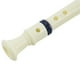 thumbnail image 2 of 2X Instrumento Musical Grabador de Flauta Soprano de 6 Agujeros Blanco Azul, 2 of 8