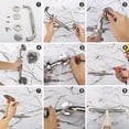 thumbnail image 5 of Paquete de 2 barras de agarre antideslizantes Brillar 12 pulgadas acero inoxidable, 5 of 5