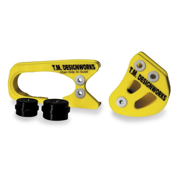 T.M. Designworks RCG-SMX-YL Factory Edition 1 Rear Chain Guide - Yellow