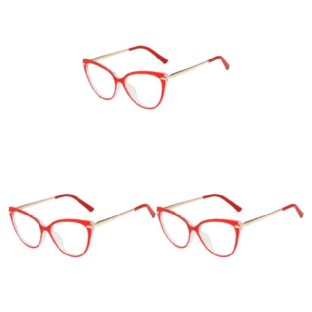 Qarigey 1 par de gafas de mujer, reemplazo Universal HD, protección solar inastillable, gafas de moda, adorno rojo Type1 NO1