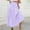 Purple, variant on Besolor Women's Summer Boho Midi Skirt Tiered Ruffle Skirt Elastic Waist A-Line Flowy Beach Long Skirts with Pockets