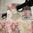 thumbnail image 3 of Ambesonne Paris Grommet Curtain, Abstract French Landmarks, 50" x 108", Pale Blue Pale Pink, 3 of 6