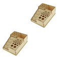 thumbnail image 2 of Soporte de almacenamiento de herramientas Kearding de madera Estante para botellas de pintura 2piezas 225x165x67mm, 2 of 6