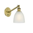 thumbnail image 1 of 317-1W-BB-G381-LED-Innovations Lighting-Belfast - 1 Light Wall Sconce In Industrial Style-11.38 Inches Tall and 6 Inches Wide Brushed Brass White, 1 of 1