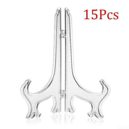 

UHUSE 15pcs Disc Holder Display Rack Tray Rack Multi-purpose Folding Ornaments Bracket
