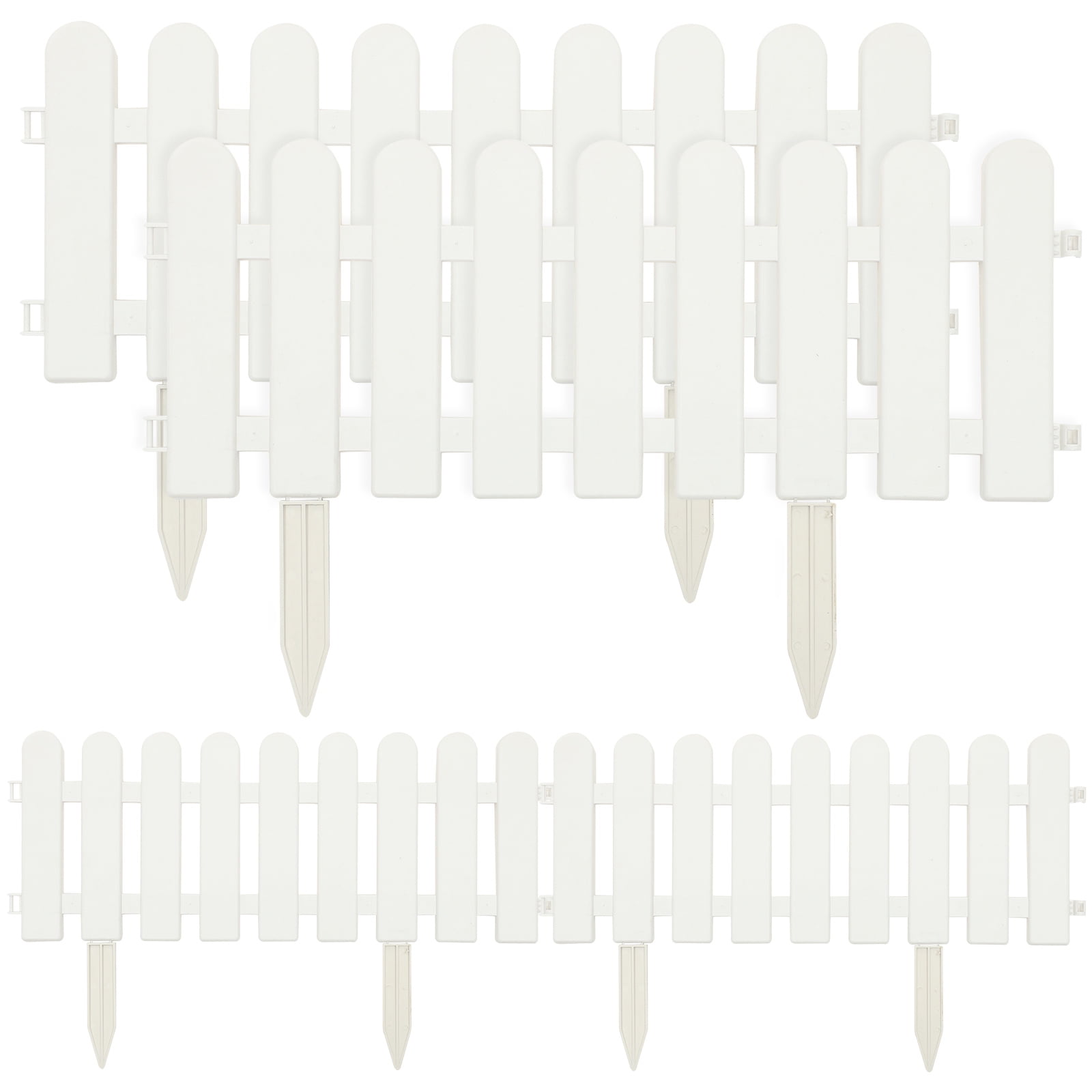 NUOLUX 1 Set Garden Fences DIY Plastic Fence Garden Picket Fence