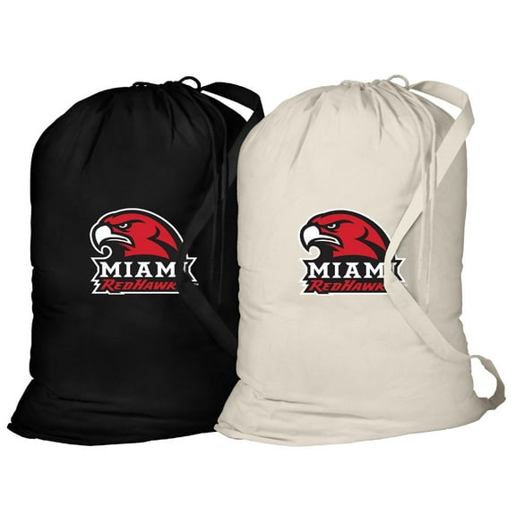 Miami Redhawks Laundry Bags 2Pc SET of  Miami University Clothes Bags - A TOP GIFT