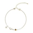 thumbnail image 2 of Sweet Star Faux Pearl Moon Beads Alloy Adjustable Chain Bracelet for Anniversary, 2 of 8