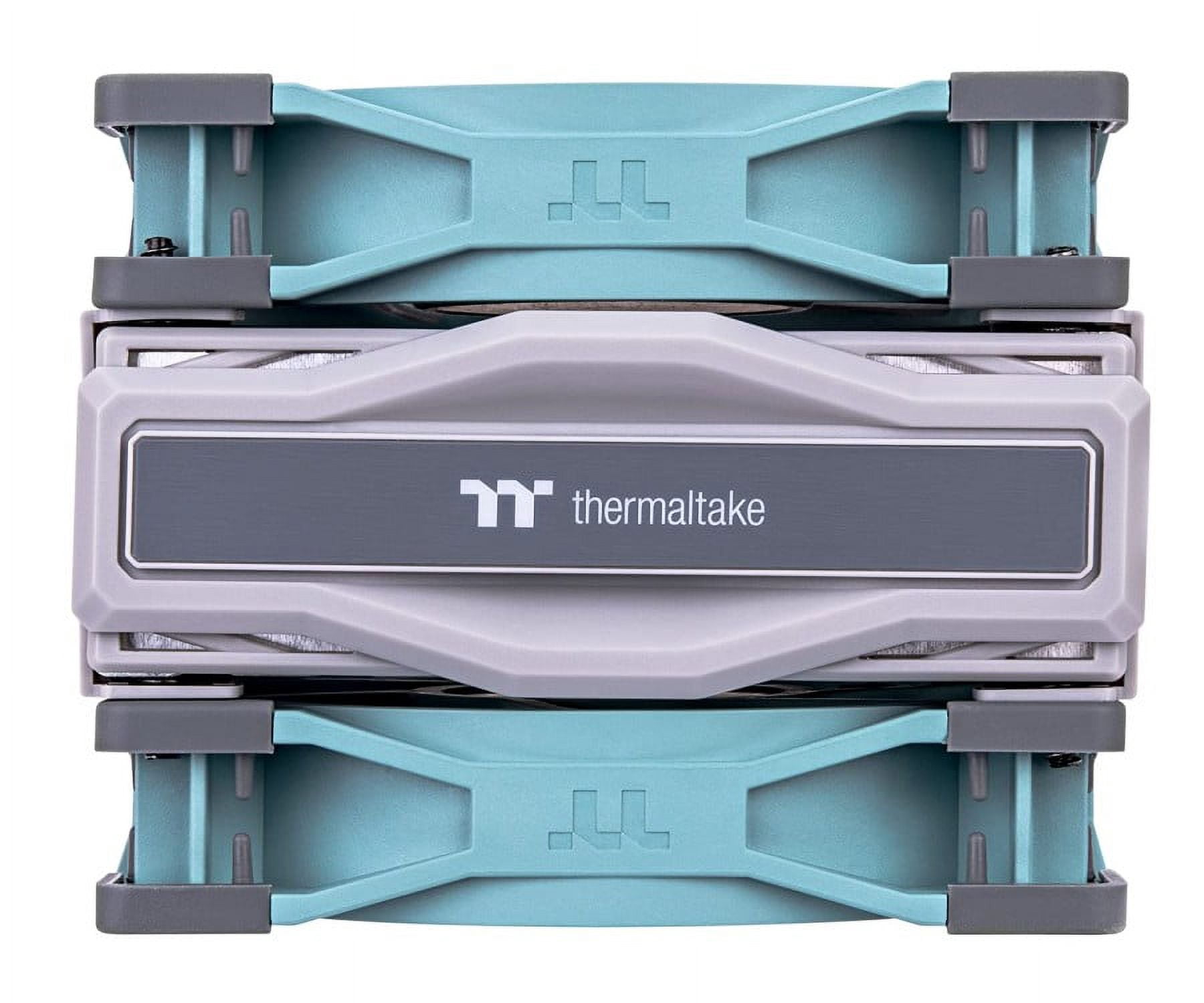 Thermaltake TOUGHAIR 510 CPU Cooler Intel/AMD Socket Dual 120mm 2000RPM Case Fan - Turquoise - 120mm