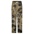 thumbnail image 5 of Abstract Leopard Print Texture Winter Female Pants Flannel High Waist Women Pants Lady Warm Straight Leg Plush Trousers, 5 of 7