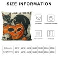 thumbnail image 5 of SHANXI Halloween Pillow Covers Witch’s Leg Black Cat Pumpkin Happy Halloween Pillows Decorative Throw Pillows Cases Outdoor Fall Pillows Halloween Decorations for Home Couch Decor 20x20in, 5 of 5
