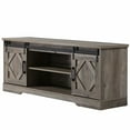 thumbnail image 2 of WAMPAT Farmhouse Sliding Barn Door TV Stand for 65" Flat Screen，59 Inch, 2 of 6