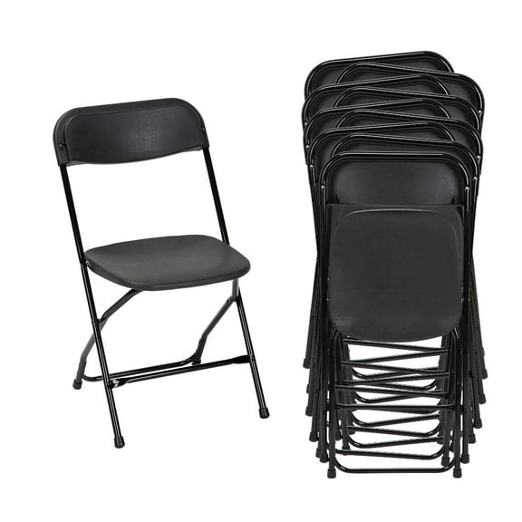 SET DE 10 SILLAS PLEGABLES PARA EVENTOS COLOR NEGRO