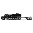 thumbnail image 5 of Kenworth T880 Quad-Axle Dump Truck and Rogue Transfer Tandem-Axle Dump Trailer Black 1/64 Diecast Model by DCP/First Gear, 5 of 6