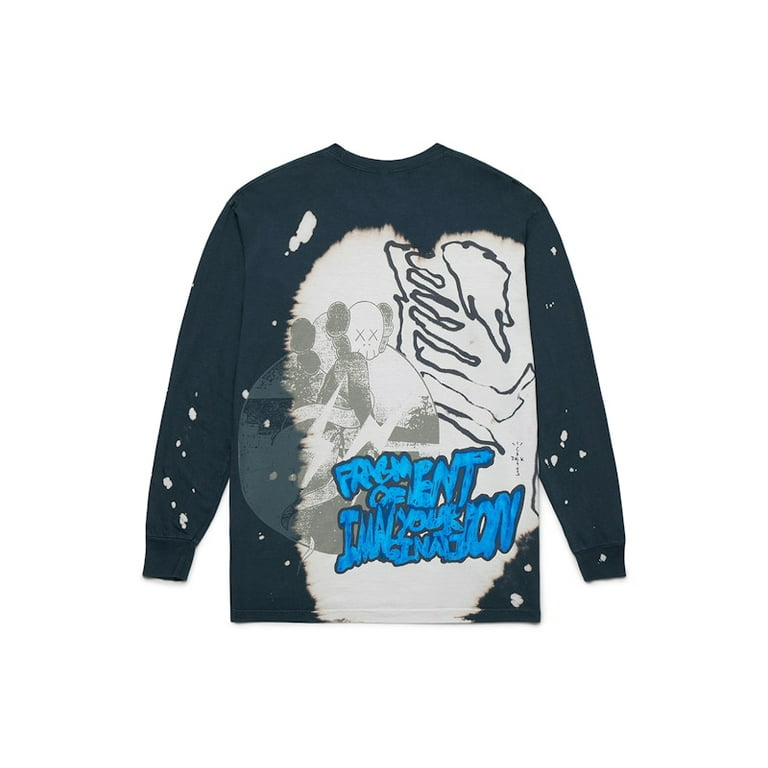 Travis Scott Men's Cactus Jack + Kaws For Fragment L/S Tee Multi