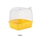 thumbnail image 2 of Billuyoard Cubo de baño para cacatúa colgante para pájaros, bañera de plástico antideslizante y estable, resistente y duradera Aseo de mascotas amarillo, 2 of 2