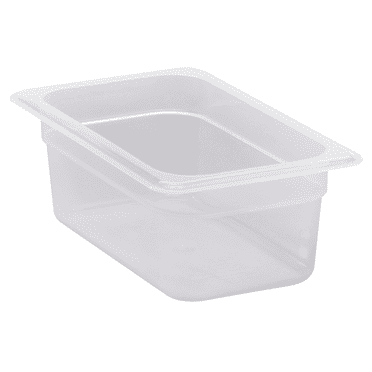 Cambro 44PP190 Translucent Fourth-Size x 4" Deep Food Pan