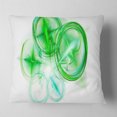 thumbnail image 2 of Designart Green Fractal Desktop - Abstract Throw Pillow - 16x16, 2 of 5