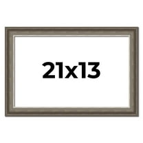21x13 Frame Brown Solid Wood Picture Frame | 1.75 Inch Moulding Width | Austin Frame Complete with