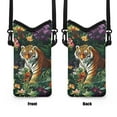 thumbnail image 7 of ZIATUBLES Tiger Floral Print Crossbody Phone Pouch Soft Neoprene Cellphone Bag Portable Phone Sleeve Case with Adjustable Strap Top Opening Phone Purse, 4 X 8 Inch, 7 of 7