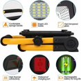 thumbnail image 5 of Foco LED recargable, foco para obra de 50 W, lámpara LED recargable con USB, lámpara de trabajo, luces de seguridad de emergencia impermeables para taller, garaje, patio, jardín WHWY, 5 of 5