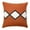 Orange/White/Black, variant on LR Home Apollo Cotton Poly Filled Pillow in White/Yellow, 20" x 20"