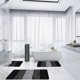 thumbnail image 4 of Juego de 4 Alfombras de Baño con Funda En Forma de U para La Tapa Del Inodoro - Alfombras de Baño de Felpa de Microfibra Absorbente y Antideslizante, Lavables a Máquina En Gris, Marrón y Azul - 40X80, 4 of 7