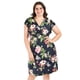 thumbnail image 5 of Vestido floreado manga volantes Roman Fashion Tallas Extras 8867-11 Marino flores azul marino 40, 5 of 7