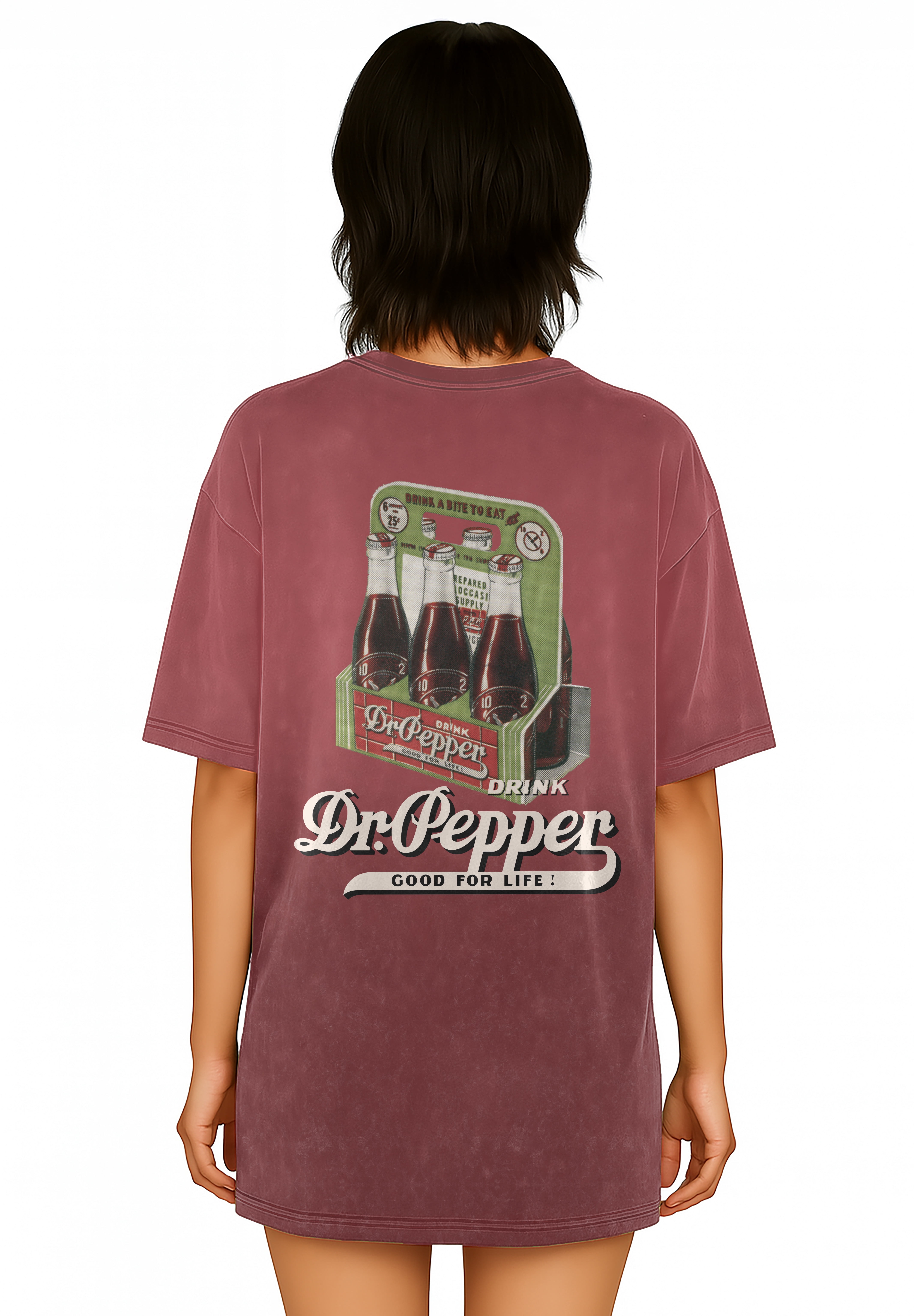 Dr. Pepper Women's Oversized Sleep Shirt, Sizes XS-3X