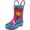 Fuchsia Chicks, variant on NORTY Little Big Kids Boys Girls Unisex Lug Sole Boot Mid-Calf Rubber Rain Boots