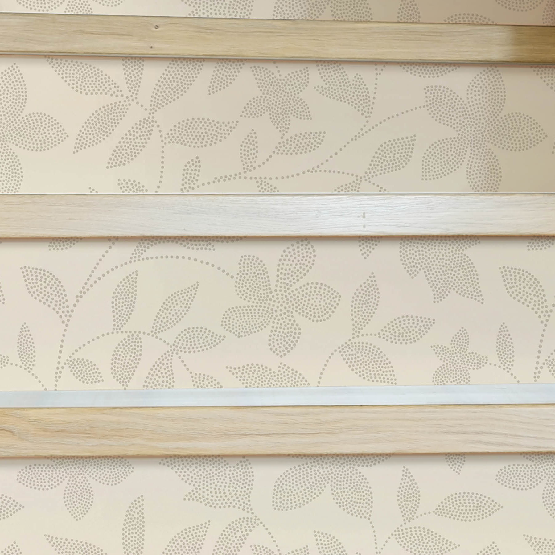 Mainstays Beige Dot Botanical Peel and Stick Wallpaper 30.75 Sq. ft, 1 Count