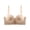 Khaki, variant on Front-Close Strapless Bra for Women, Removable Thin Straps Push-Up Bra, 4CM Thickened Pad & Seamless Fit, Breathable Lightly Lined Bralette, Black