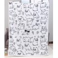 thumbnail image 4 of Cat Blanket Animals Pet Pattern Throw Blanket Cat Lover Gifts Flannel Soft Warm Cozy Fuzzy 50"x60" Throw for Kids and Adults (50" X 60", Cat 7), 4 of 6