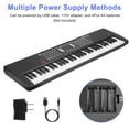 61 Keys Electric Digital Piano Music Keyboard, Kid Learning Keyboard