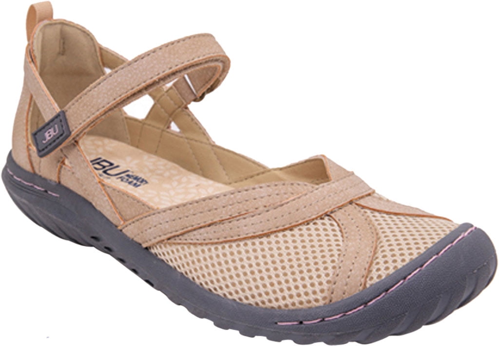 Women's Jambu JBU Marina Vegan Mary Jane Sand Tumbled Nubuck Vegan/Sandwich Mesh 7.5 M - Walmart.com