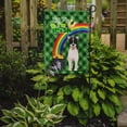 thumbnail image 2 of Black White Smooth Jack Russell Terrier St. Patrick's Day Flag Garden Size, 2 of 3