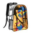 thumbnail image 2 of Dibujos Animados de TobeeMochila transparente temática, resistente y duradera, bolsa see-through para trabajo, deporte, universidad y viaje, 31 × 43 cm, 2 of 6