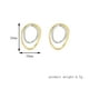 thumbnail image 3 of HomeKingdee Korean Fashion Alloy Ladies Earrings with Metal Ring Design - Cool Elegant Style Detachable Earrings for Women and Girls for Various Occasions, 3 of 5