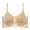 Beige, variant on Womens Plus Size Bras Full Coverage Adjustable Spaghetti Strap Fixed Cup Lightweight Everyday Bralettes