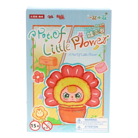 Baby Three Collectible Mystery Plush - Blind Box Surprise Toy - A Pot Of Little Flower Plush Collection - Includes 1 Random Character