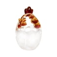 thumbnail image 3 of Crystal Glass Chicken-Shaped Candy Dish,Vintage Style Candy Bowl with Lid,Tabletop Dessert Plate Snack Bowl (B-Style), 3 of 8